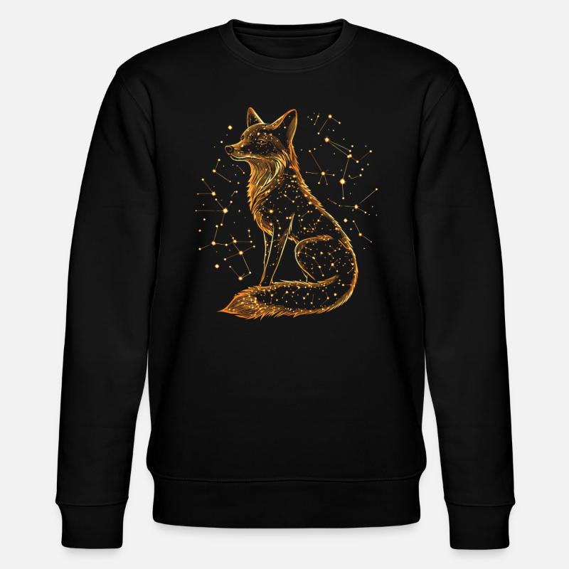 Fox Star Constellation - Stanley/Stella CHANGER Unisex Organic Sweatshirt - black