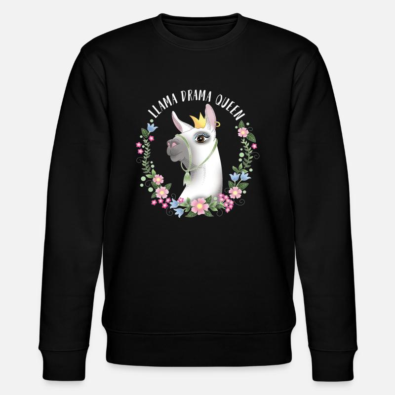 Llama Drama Queen - Sweat bio CHANGER Stanley/Stella Unisexe - noir