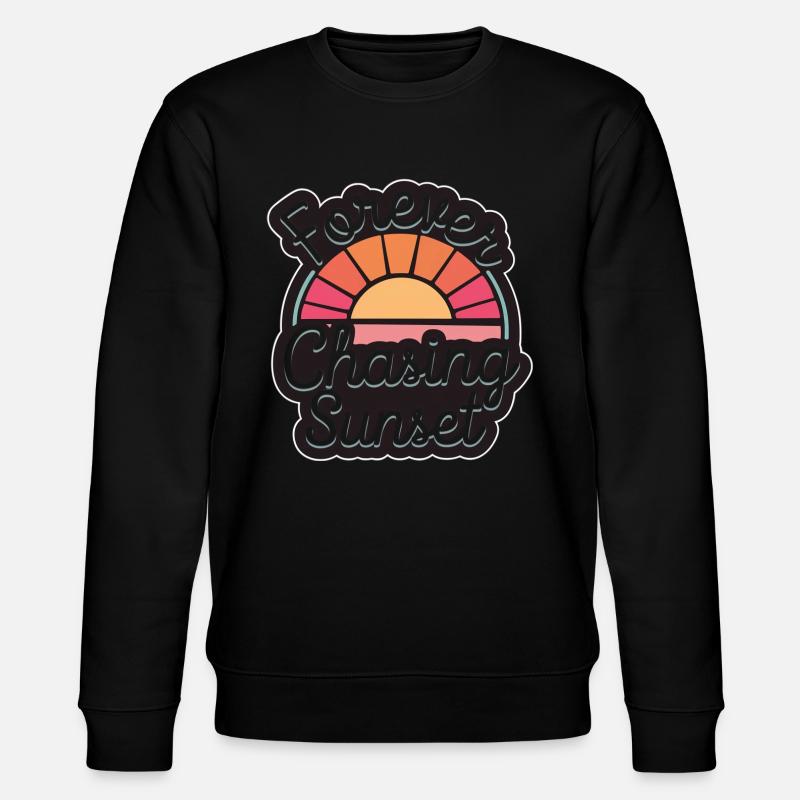 Forever Chasing Sunset 16 - Stanley/Stella Unisex Bio-Sweatshirt CHANGER  - Schwarz