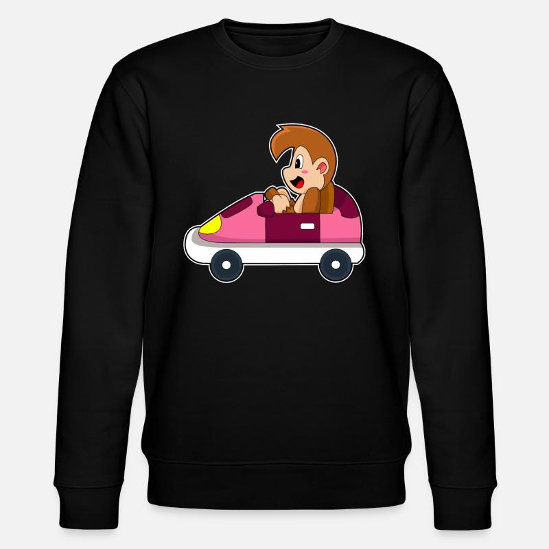 Affe Auto - Stanley/Stella Unisex Bio-Sweatshirt CHANGER  - Schwarz