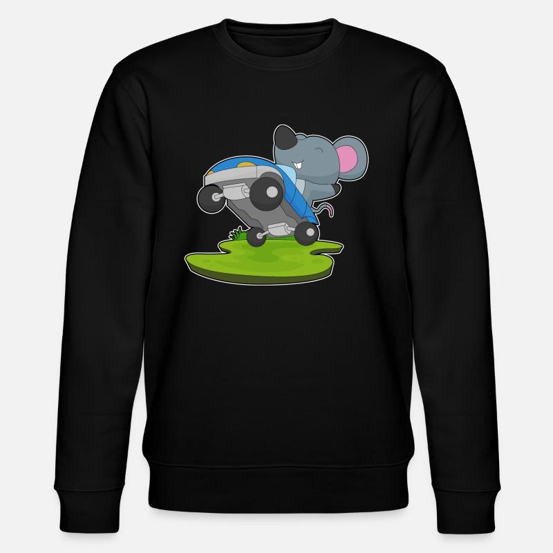 Maus Auto - Stanley/Stella Unisex Bio-Sweatshirt CHANGER  - Schwarz