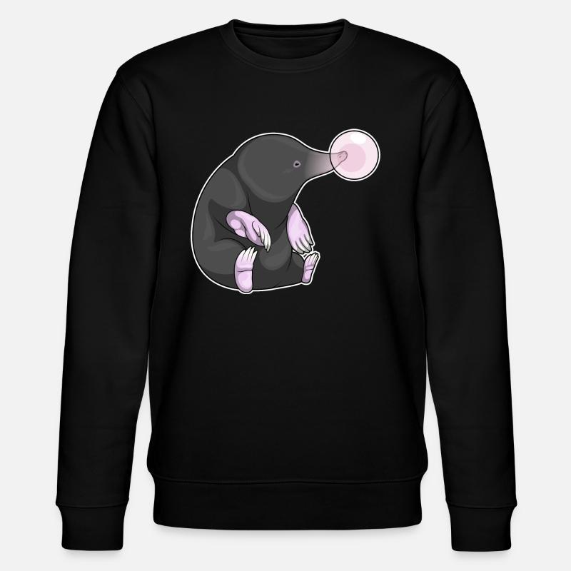 Maulwurf Kaugummi - Stanley/Stella Unisex Bio-Sweatshirt CHANGER  - Schwarz