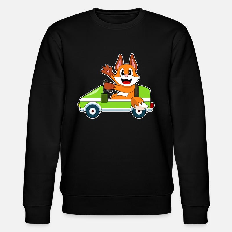 Fuchs Car - Stanley/Stella CHANGER Unisex Organic Sweatshirt - black