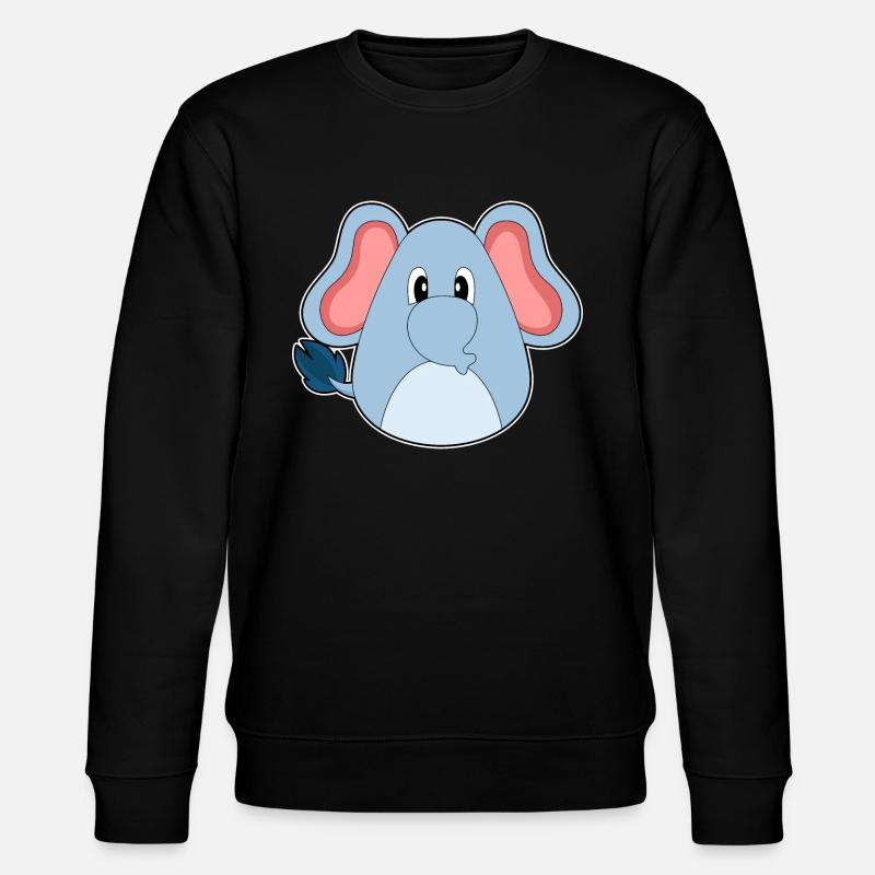 Elefant Ostern Osterei - Stanley/Stella Unisex Bio-Sweatshirt CHANGER  - Schwarz