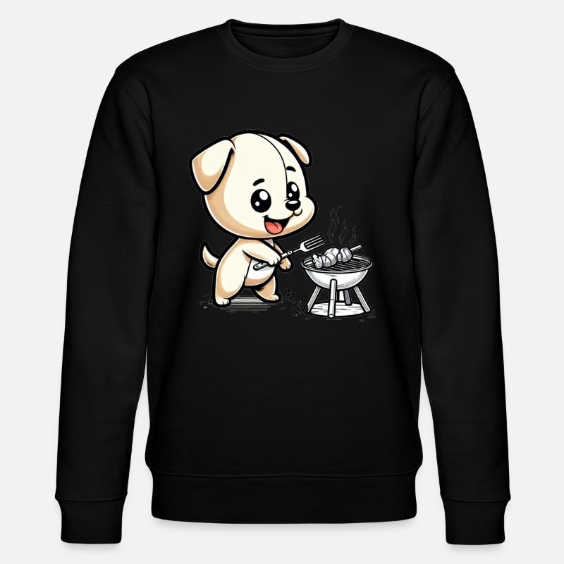Chien BBQ mignon - Sweat bio CHANGER Stanley/Stella Unisexe - noir