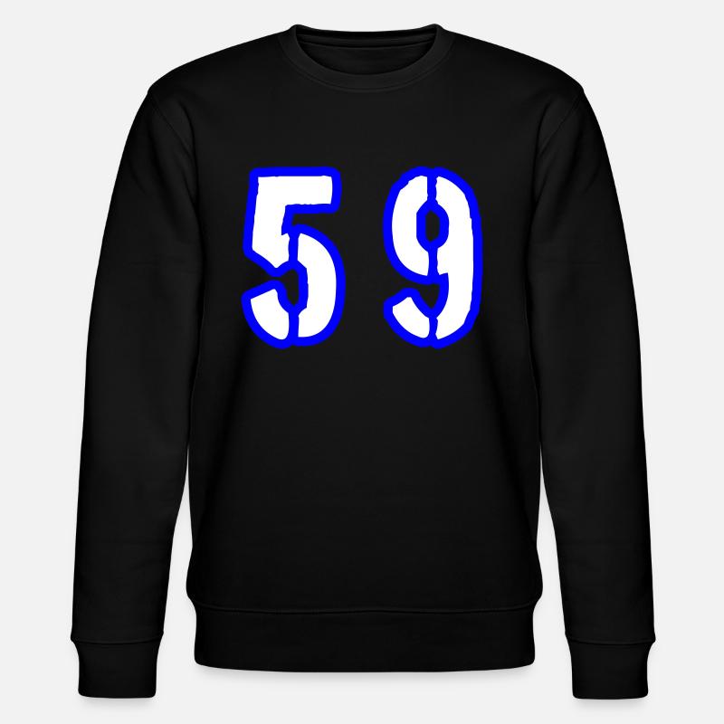 59 Zahl Symbol - Stanley/Stella Unisex Bio-Sweatshirt CHANGER  - Schwarz