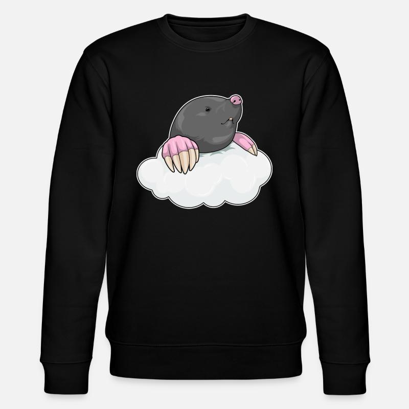 Mole clouds - Stanley/Stella CHANGER Unisex Organic Sweatshirt - black