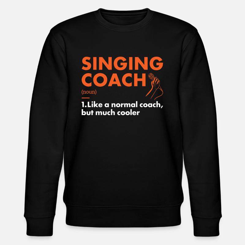Singer Coach Definition Singing - Stanley/Stella Unisex Bio-Sweatshirt CHANGER  - Schwarz