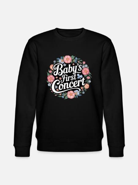 Baby's First Concert 16 - Stanley/Stella Unisex Bio-Sweatshirt CHANGER  - Schwarz