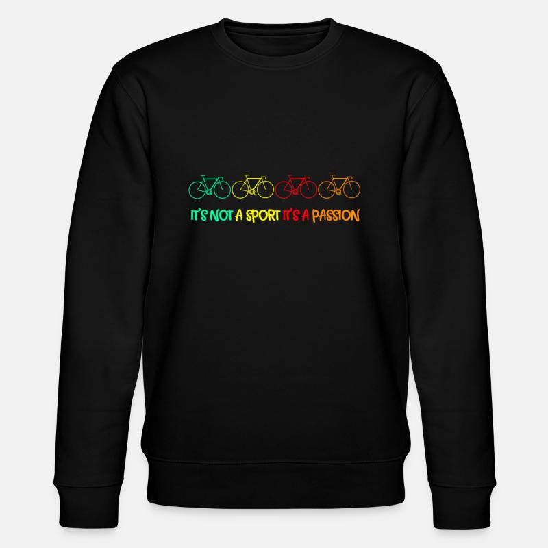 Bicycle passion - Stanley/Stella CHANGER Unisex Organic Sweatshirt - black