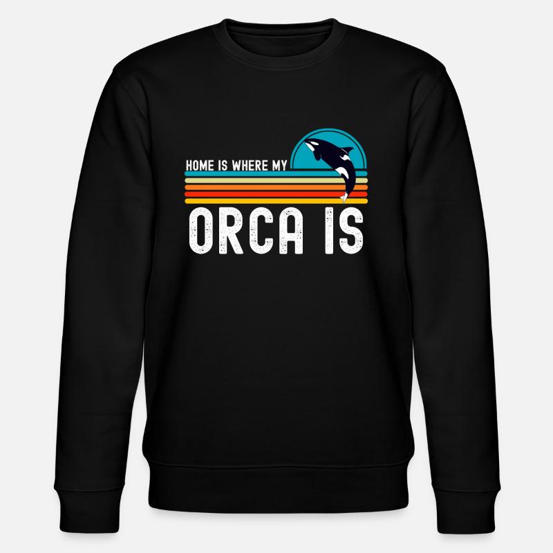 Orca - Stanley/Stella Unisex Bio-Sweatshirt CHANGER  - Schwarz