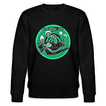 5 Year Anniversary Green - Stanley/Stella Unisex Bio-Sweatshirt CHANGER  - Schwarz - Vorne - Nik (191cm) & Marisol (170cm)