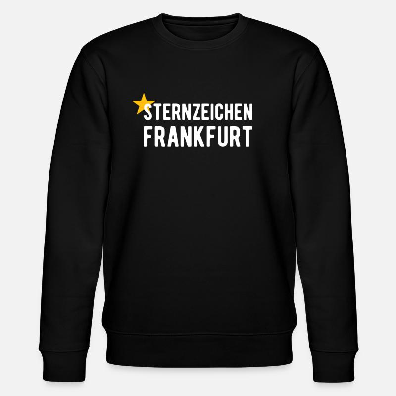 Sternzeichen Frankfurt - Trend Spruch - Stanley/Stella Unisex Bio-Sweatshirt CHANGER - Schwarz