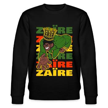 KING ZAIRE - Sweat bio CHANGER Stanley/Stella Unisexe - noir - Devant - Nik (191cm) & Marisol (170cm)