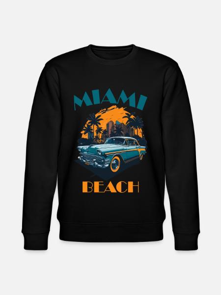 Miami Beach - Stanley/Stella Unisex Bio-Sweatshirt CHANGER  - Schwarz