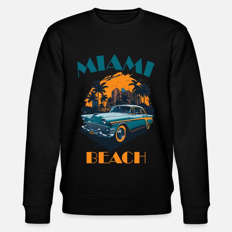 Miami Beach - Stanley/Stella Unisex Bio-Sweatshirt CHANGER  - Schwarz