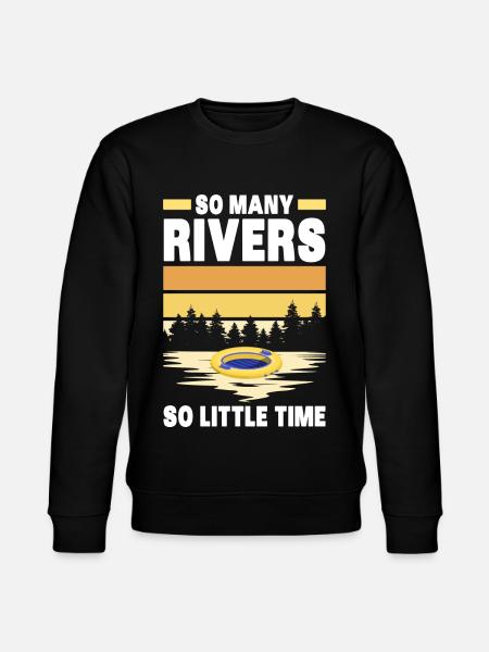 River Tubing - Stanley/Stella Unisex Bio-Sweatshirt CHANGER  - Schwarz