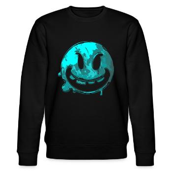 Trick or Treat Visage avec des dents en turquoise - Sweat bio CHANGER Stanley/Stella Unisexe - noir - Devant - Nik (191cm) & Marisol (170cm)