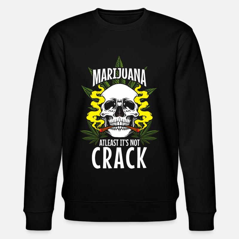 Cannabis Ganja Haschisch - Sweat bio CHANGER Stanley/Stella Unisexe - noir