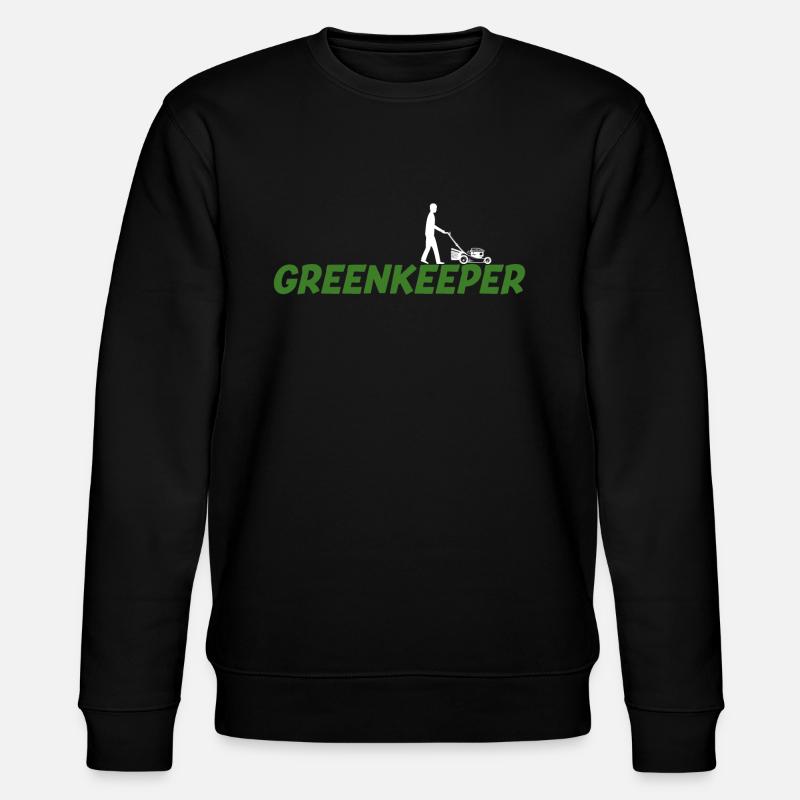 Greenkeeper Rasenmäher Gärtner Geschenkidee - Stanley/Stella Unisex Bio-Sweatshirt CHANGER  - Schwarz