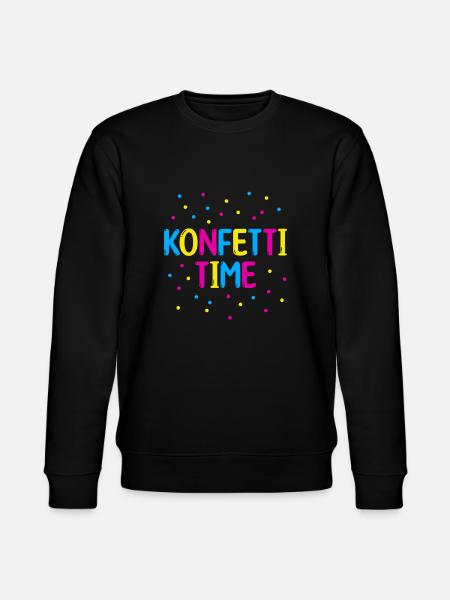 Confetti time - Stanley/Stella CHANGER Unisex Organic Sweatshirt - black