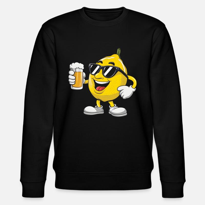 Zitrone Trinken Bier - Stanley/Stella Unisex Bio-Sweatshirt CHANGER  - Schwarz