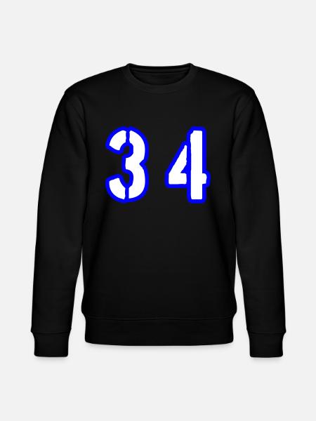34 Zahl Symbol - Stanley/Stella Unisex Bio-Sweatshirt CHANGER  - Schwarz