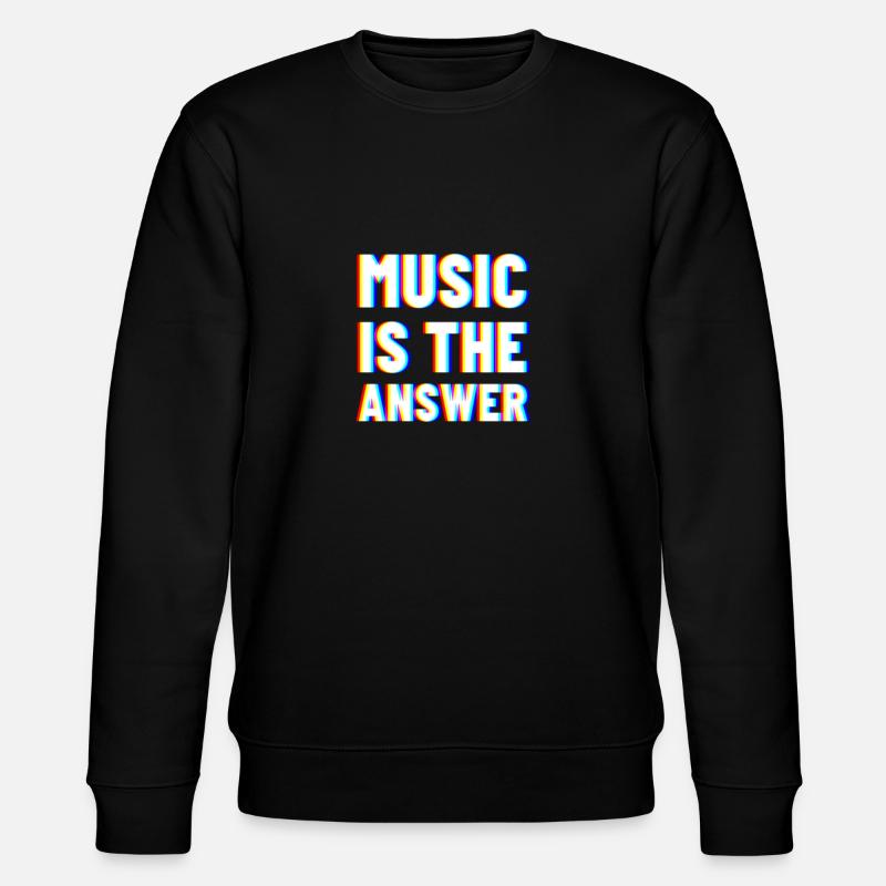 Musique Techno Electro - Sweat bio CHANGER Stanley/Stella Unisexe - noir