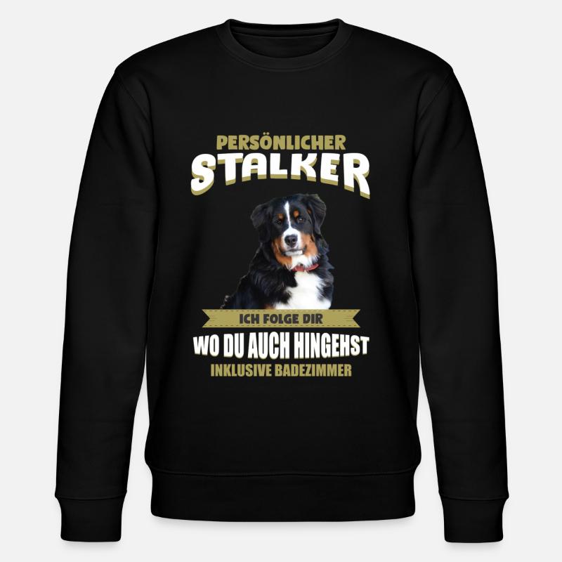 Berner Sennenhunde - Berner Sennenhund - Stanley/Stella Unisex Bio-Sweatshirt CHANGER  - Schwarz