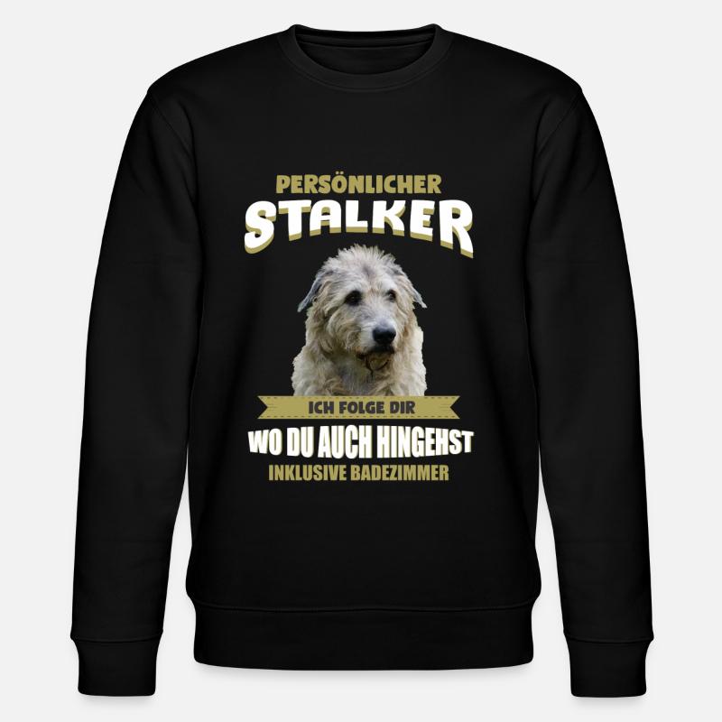 Irish Wolfhound - Irischer Wolfshund - Stanley/Stella Unisex Bio-Sweatshirt CHANGER  - Schwarz