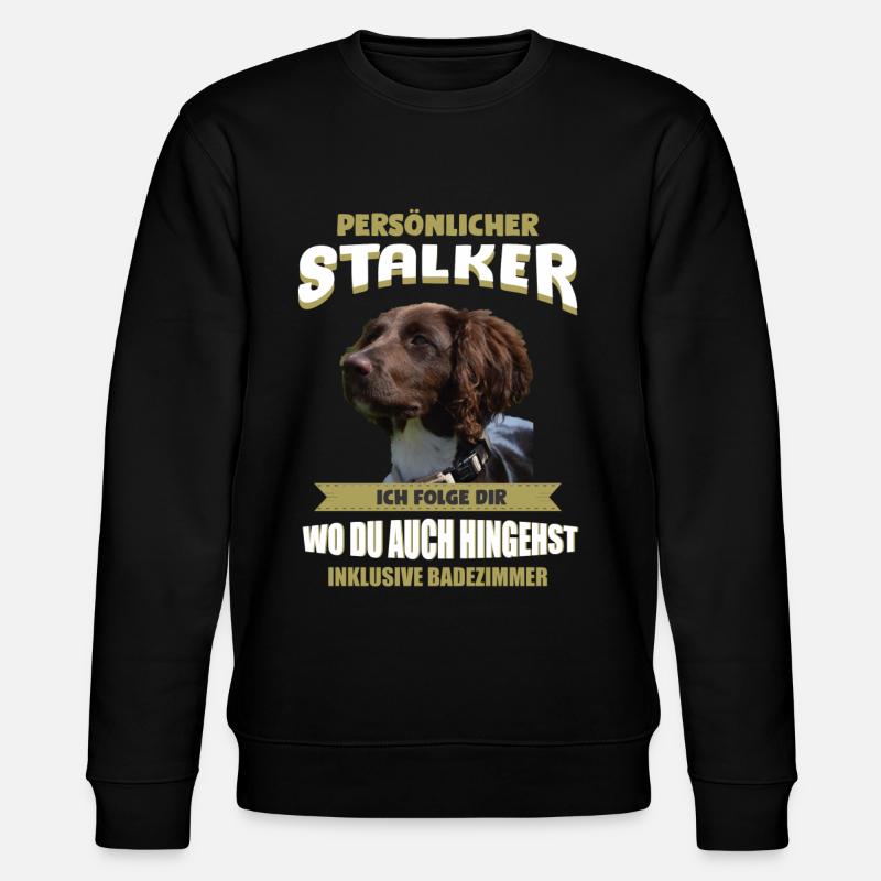 Münsterlander - Kleiner Münsterlander - Stanley/Stella Unisex Bio-Sweatshirt CHANGER  - Schwarz