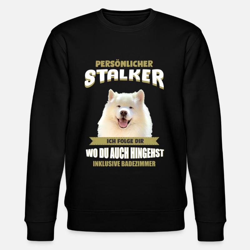 Samojede Hund - Samojeden - Stanley/Stella Unisex Bio-Sweatshirt CHANGER - Schwarz