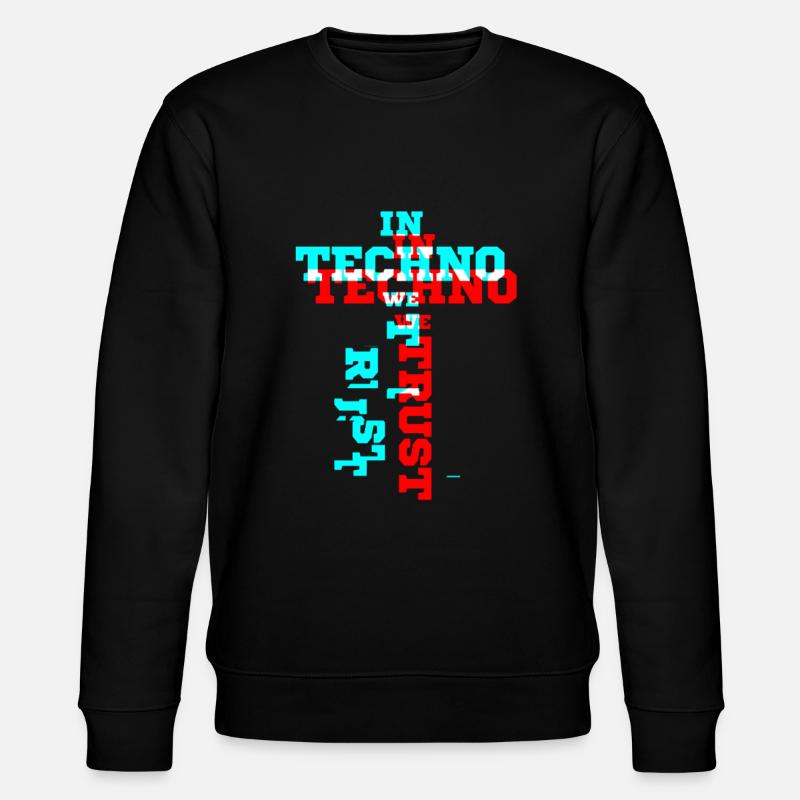 Techno - Stanley/Stella Unisex Bio-Sweatshirt CHANGER  - Schwarz