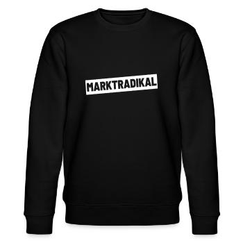 Kapitalist neoliberal freiheit aktien libertär - Stanley/Stella Unisex Bio-Sweatshirt CHANGER  - Schwarz - Vorne - Nik (191cm) & Marisol (170cm)