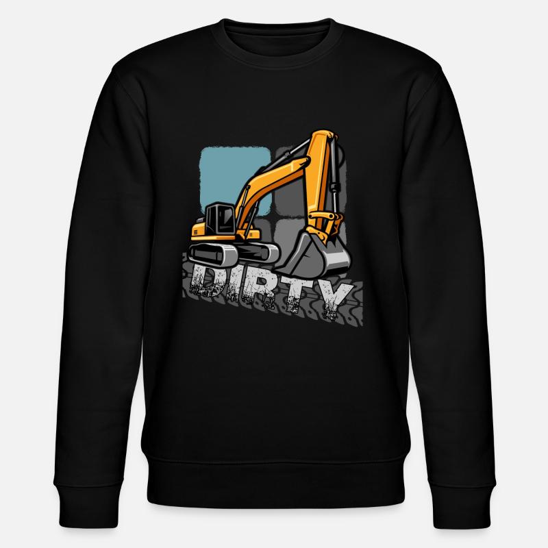 bagger "baggerfahrer gräbt löcher" - Stanley/Stella Unisex Bio-Sweatshirt CHANGER  - Schwarz