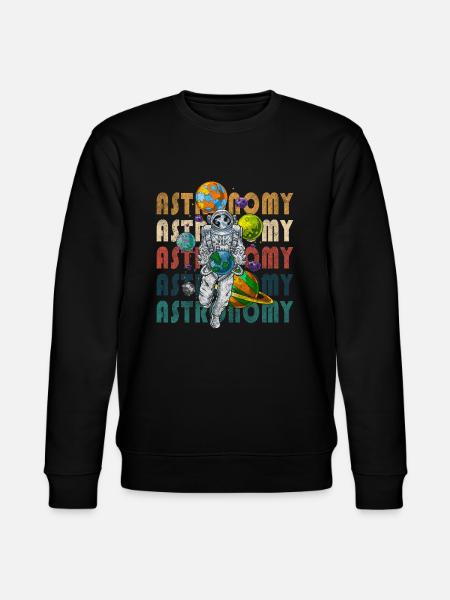 Science Star Discovers Black Hole - Stanley/Stella CHANGER Unisex Organic Sweatshirt - black