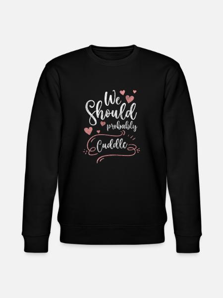 Love Closeness Cuddly Romantic - Stanley/Stella CHANGER Unisex Organic Sweatshirt - black