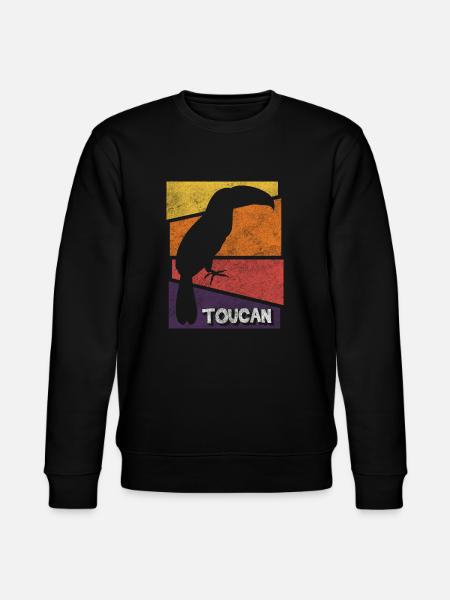 Toucan Jungle Rainforest Rare - Stanley/Stella CHANGER Unisex Organic Sweatshirt - black