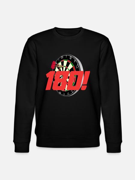 180! Dartspiller Sjov Dart Ordsprog - Stanley/Stella økologisk unisex-sweatshirt CHANGER  - sort