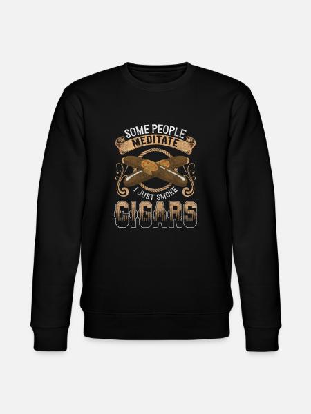 Cigarette Vapor Glow Stick - Stanley/Stella CHANGER Unisex Organic Sweatshirt - black
