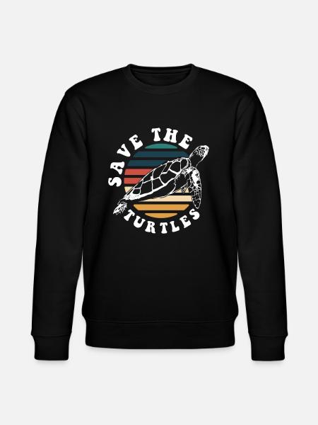 Turtles Animal Pet - Stanley/Stella CHANGER Unisex Organic Sweatshirt - black