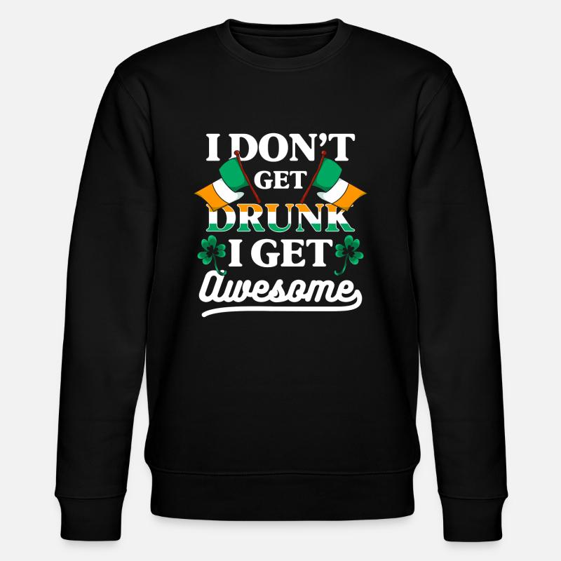 Pub Irlande Lucky Flag - Sweat bio CHANGER Stanley/Stella Unisexe - noir