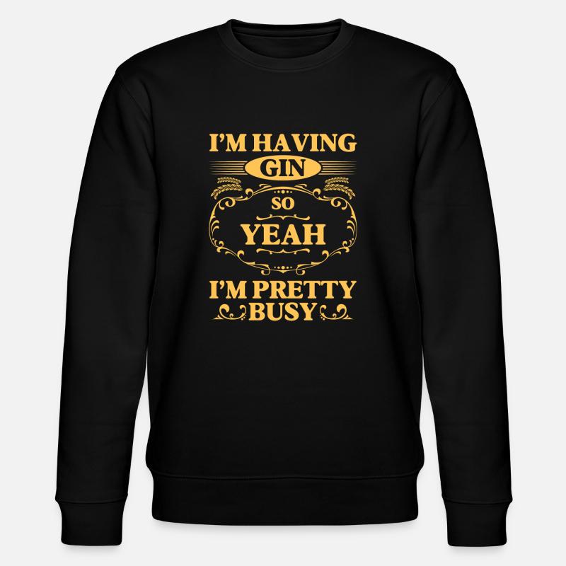 Gin Party Boisson Anniversaire - Sweat bio CHANGER Stanley/Stella Unisexe - noir