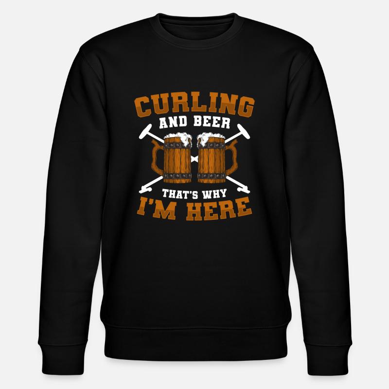Équipe de curling sur glace - Sweat bio CHANGER Stanley/Stella Unisexe - noir