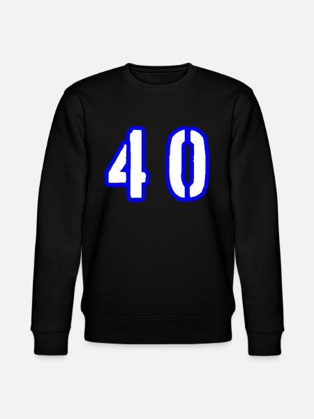 40 Zahl Symbol - Stanley/Stella Unisex Bio-Sweatshirt CHANGER - Schwarz