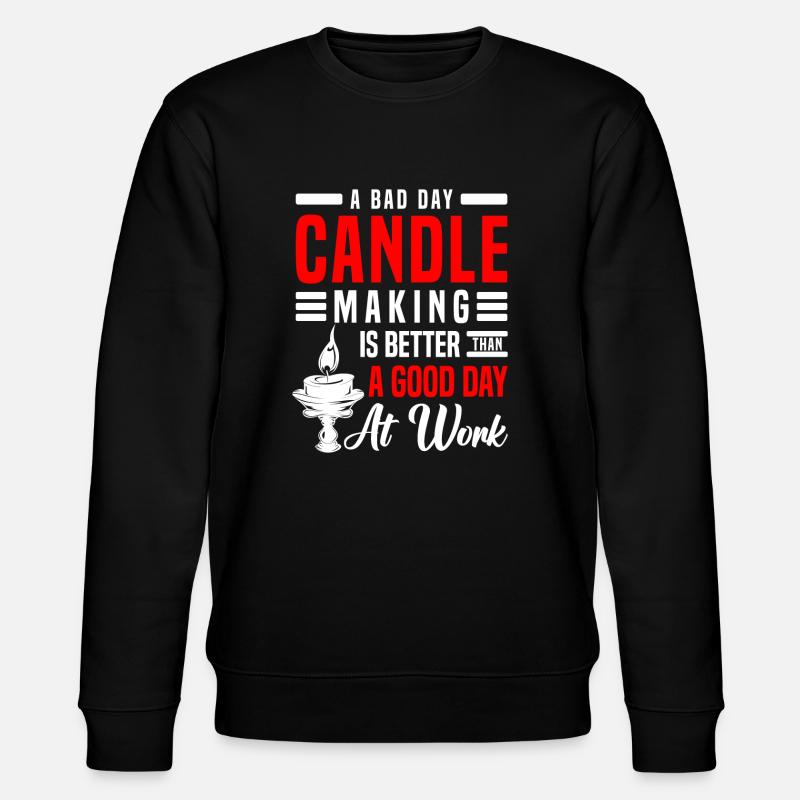 Bougie Chaleur Amour - Sweat bio CHANGER Stanley/Stella Unisexe - noir