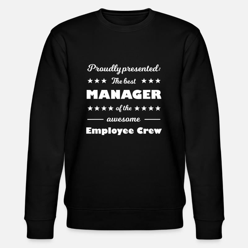 Der Chef im Team - Stanley/Stella Unisex Bio-Sweatshirt CHANGER  - Schwarz