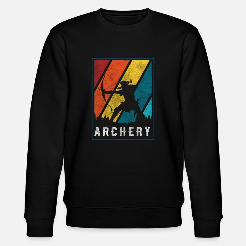 Archery Target Shooting Hits - Stanley/Stella CHANGER Unisex Organic Sweatshirt - black