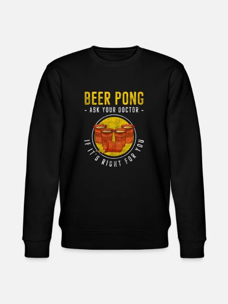 Beer Pong Alcohol Drinking - Stanley/Stella CHANGER Unisex Organic Sweatshirt - black