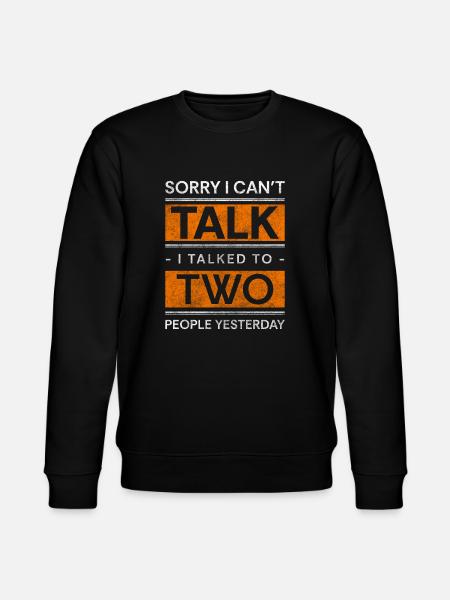Introvert Human Alone - Stanley/Stella CHANGER Unisex Organic Sweatshirt - black